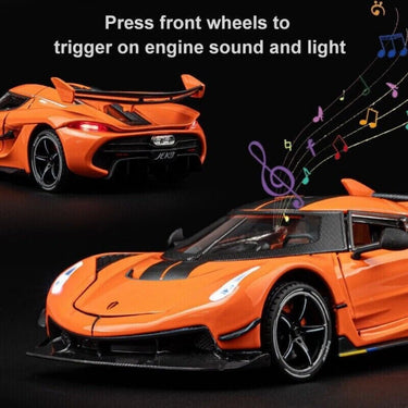 1:24 Diecast Koenigsegg Model Car With Smoke